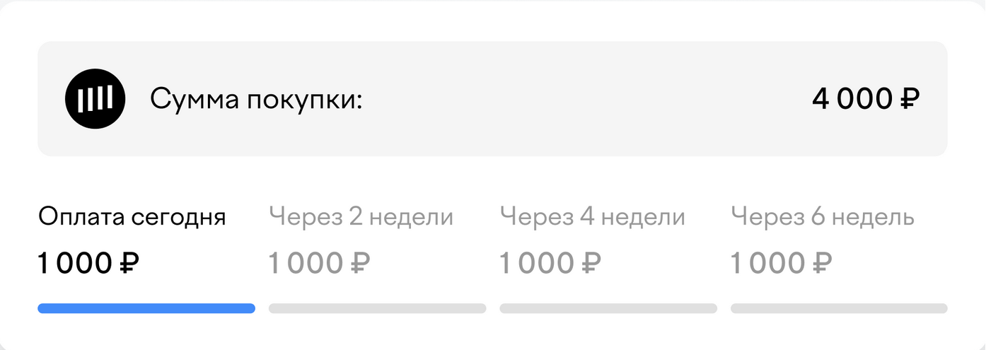 Покупка долями